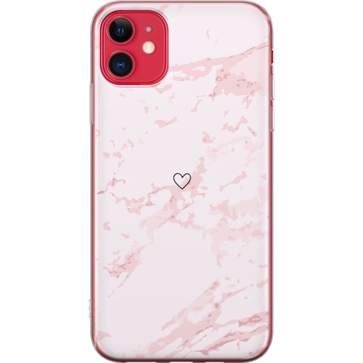 Mobiele hoes voor Apple iPhone 11 met Roze Hart ontwerp in de groep SMARTPHONE & TABLETS / Mobielbescherming / Apple / Lippenstift bij TP E-commerce Nordic AB (A50050)