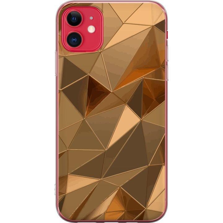 Mobiele hoes voor Apple iPhone 11 met 3D Goud ontwerp in de groep SMARTPHONE & TABLETS / Mobielbescherming / Apple / Lippenstift bij TP E-commerce Nordic AB (A50051)