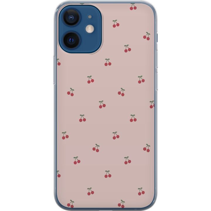 Mobiele hoes voor Apple iPhone 12 met Kersen ontwerp in de groep SMARTPHONE & TABLETS / Mobielbescherming / Apple / Hobbykleuren bij TP E-commerce Nordic AB (A50196)