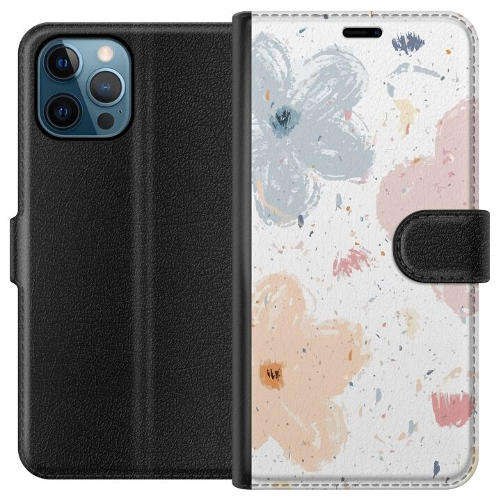 Portemonnee-hoesje voor Apple iPhone 12 Pro met Bloemen ontwerp in de groep SMARTPHONE & TABLETS / Mobielbescherming / Apple / Hobbykleuren bij TP E-commerce Nordic AB (A50282)