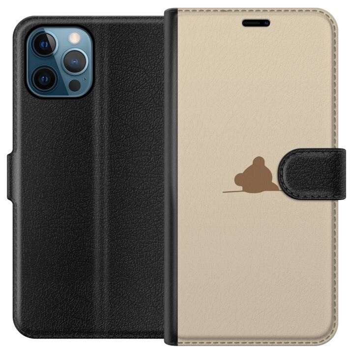 Portemonnee-hoesje voor Apple iPhone 12 Pro met Nalle ontwerp in de groep SMARTPHONE & TABLETS / Mobielbescherming / Apple / Hobbykleuren bij TP E-commerce Nordic AB (A50290)