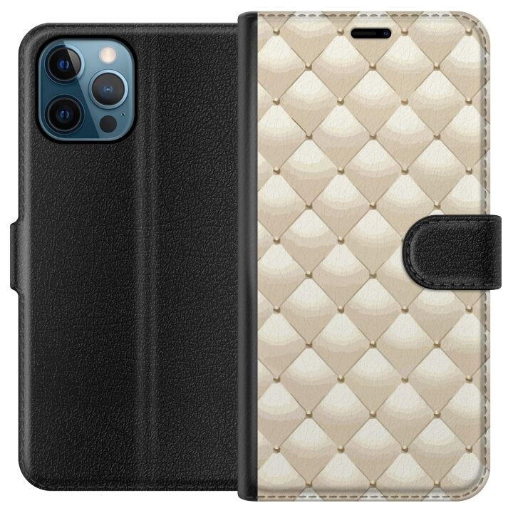 Portemonnee-hoesje voor Apple iPhone 12 Pro met Goudglans ontwerp in de groep SMARTPHONE & TABLETS / Mobielbescherming / Apple / Hobbykleuren bij TP E-commerce Nordic AB (A50296)