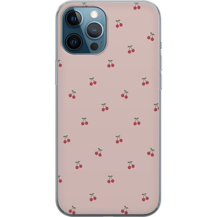 Mobiele hoes voor Apple iPhone 12 Pro met Kersen ontwerp in de groep SMARTPHONE & TABLETS / Mobielbescherming / Apple / Hobbykleuren bij TP E-commerce Nordic AB (A50304)