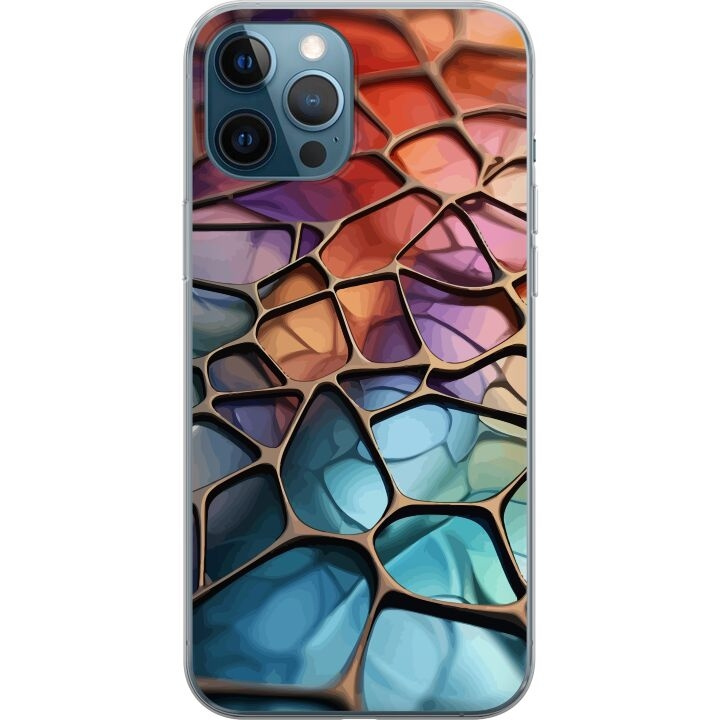 Mobiele hoes voor Apple iPhone 12 Pro met Metallic patroon ontwerp in de groep SMARTPHONE & TABLETS / Mobielbescherming / Apple / Hobbykleuren bij TP E-commerce Nordic AB (A50307)