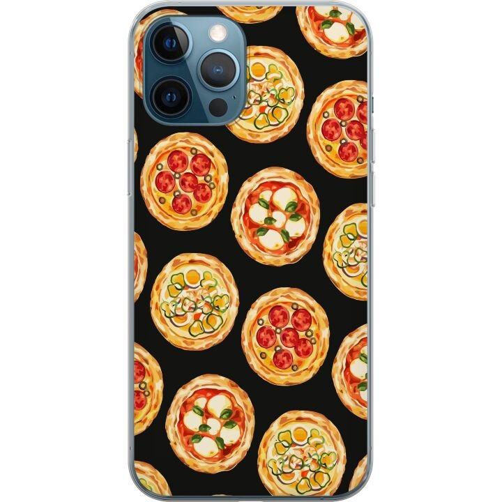 Mobiele hoes voor Apple iPhone 12 Pro met Pizza ontwerp in de groep SMARTPHONE & TABLETS / Mobielbescherming / Apple / Hobbykleuren bij TP E-commerce Nordic AB (A50310)