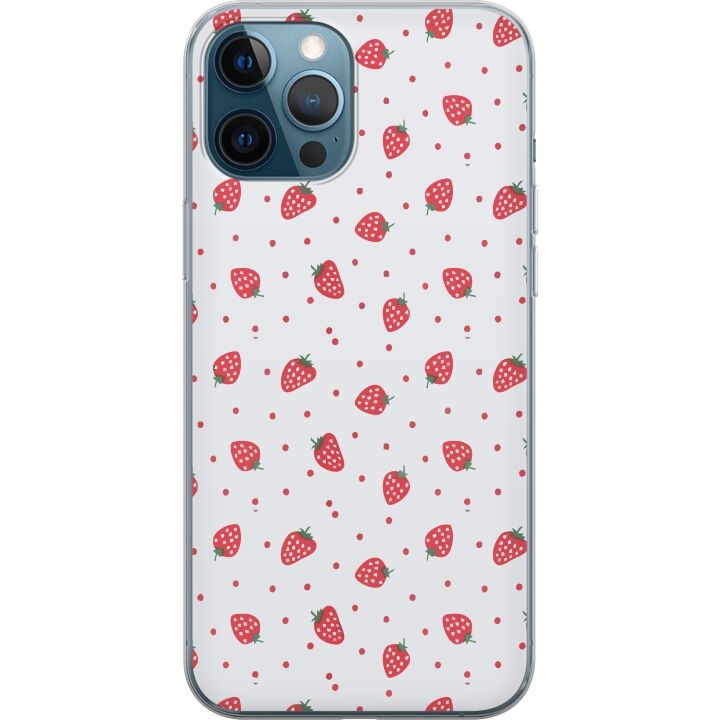 Mobiele hoes voor Apple iPhone 12 Pro met Aardbeien ontwerp in de groep SMARTPHONE & TABLETS / Mobielbescherming / Apple / Hobbykleuren bij TP E-commerce Nordic AB (A50314)