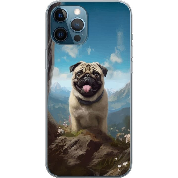 Mobiele hoes voor Apple iPhone 12 Pro met Blije Hond ontwerp in de groep SMARTPHONE & TABLETS / Mobielbescherming / Apple / Hobbykleuren bij TP E-commerce Nordic AB (A50315)