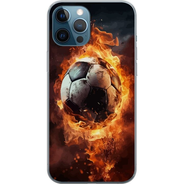 Mobiele hoes voor Apple iPhone 12 Pro met Voetbal ontwerp in de groep SMARTPHONE & TABLETS / Mobielbescherming / Apple / Hobbykleuren bij TP E-commerce Nordic AB (A50318)