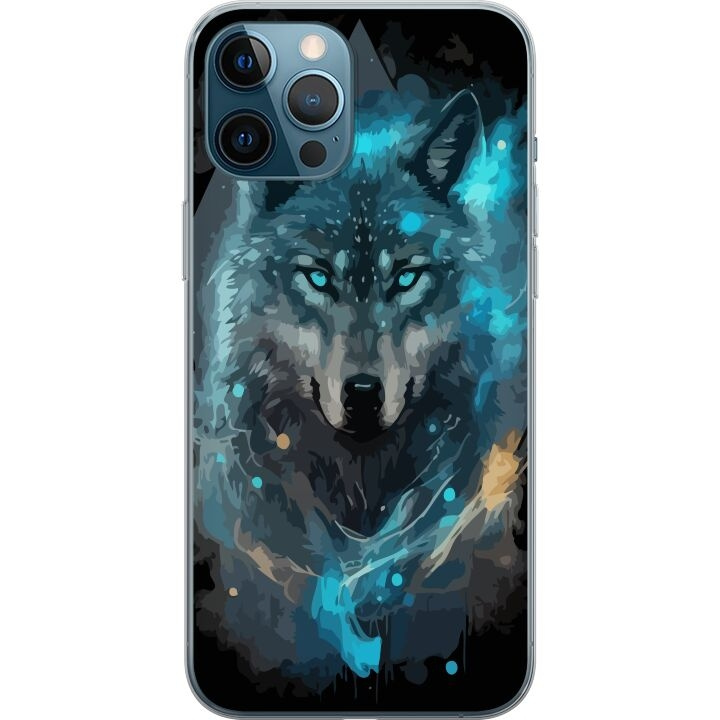 Mobiele hoes voor Apple iPhone 12 Pro Max met Wolf ontwerp in de groep SMARTPHONE & TABLETS / Mobielbescherming / Apple / IPL en laser bij TP E-commerce Nordic AB (A50356)