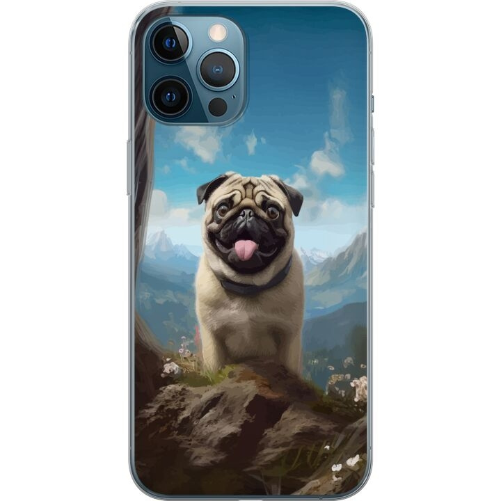 Mobiele hoes voor Apple iPhone 12 Pro Max met Blije Hond ontwerp in de groep SMARTPHONE & TABLETS / Mobielbescherming / Apple / IPL en laser bij TP E-commerce Nordic AB (A50369)