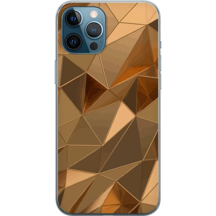 Mobiele hoes voor Apple iPhone 12 Pro Max met 3D Goud ontwerp in de groep SMARTPHONE & TABLETS / Mobielbescherming / Apple / IPL en laser bij TP E-commerce Nordic AB (A50375)