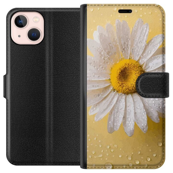 Portemonnee-hoesje voor Apple iPhone 13 mini met Porseleinbloem ontwerp in de groep SMARTPHONE & TABLETS / Mobielbescherming / Apple / iPhone 13 Mini bij TP E-commerce Nordic AB (A50432)