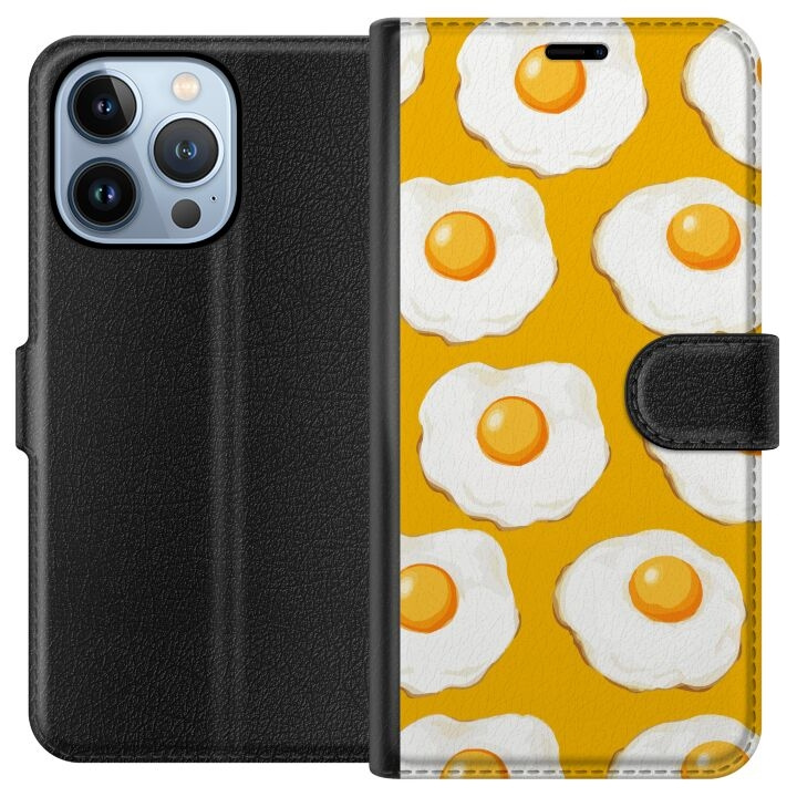 Portemonnee-hoesje voor Apple iPhone 13 Pro met Gebakken ei ontwerp in de groep SMARTPHONE & TABLETS / Mobielbescherming / Apple / iPhone 13 Pro bij TP E-commerce Nordic AB (A50488)