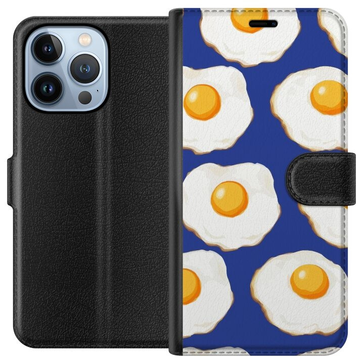 Portemonnee-hoesje voor Apple iPhone 13 Pro met Gebakken eieren ontwerp in de groep SMARTPHONE & TABLETS / Mobielbescherming / Apple / iPhone 13 Pro bij TP E-commerce Nordic AB (A50492)