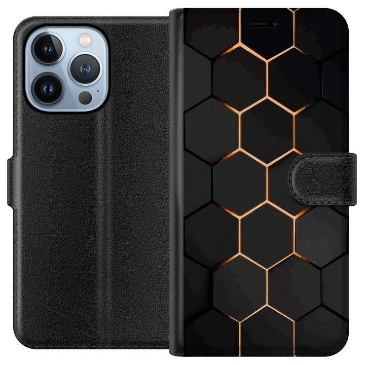 Portemonnee-hoesje voor Apple iPhone 13 Pro met Luxe Patroon ontwerp in de groep SMARTPHONE & TABLETS / Mobielbescherming / Apple / iPhone 13 Pro bij TP E-commerce Nordic AB (A50511)