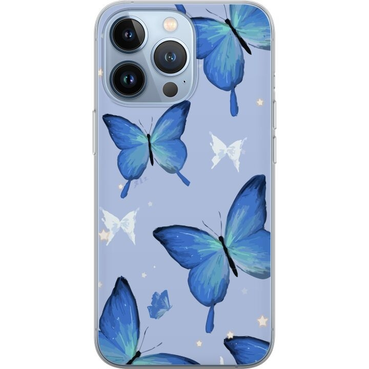 Mobiele hoes voor Apple iPhone 13 Pro met Blauwe vlinders ontwerp in de groep SMARTPHONE & TABLETS / Mobielbescherming / Apple / iPhone 13 Pro bij TP E-commerce Nordic AB (A50529)