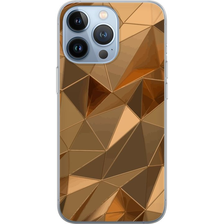 Mobiele hoes voor Apple iPhone 13 Pro met 3D Goud ontwerp in de groep SMARTPHONE & TABLETS / Mobielbescherming / Apple / iPhone 13 Pro bij TP E-commerce Nordic AB (A50537)