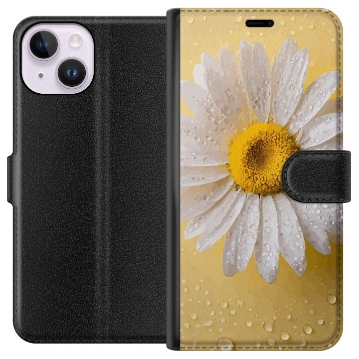 Portemonnee-hoesje voor Apple iPhone 14 met Porseleinbloem ontwerp in de groep SMARTPHONE & TABLETS / Mobielbescherming / Apple / iPhone 14 bij TP E-commerce Nordic AB (A50594)