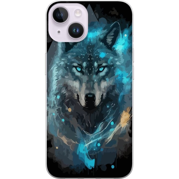 Mobiele hoes voor Apple iPhone 14 met Wolf ontwerp in de groep SMARTPHONE & TABLETS / Mobielbescherming / Apple / iPhone 14 bij TP E-commerce Nordic AB (A50626)