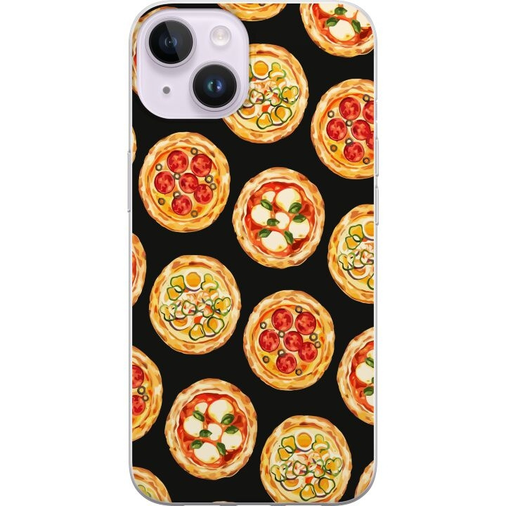 Mobiele hoes voor Apple iPhone 14 met Pizza ontwerp in de groep SMARTPHONE & TABLETS / Mobielbescherming / Apple / iPhone 14 bij TP E-commerce Nordic AB (A50634)