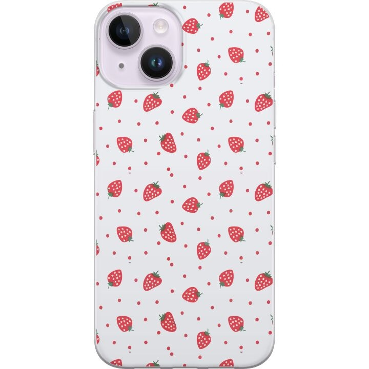 Mobiele hoes voor Apple iPhone 14 met Aardbeien ontwerp in de groep SMARTPHONE & TABLETS / Mobielbescherming / Apple / iPhone 14 bij TP E-commerce Nordic AB (A50638)