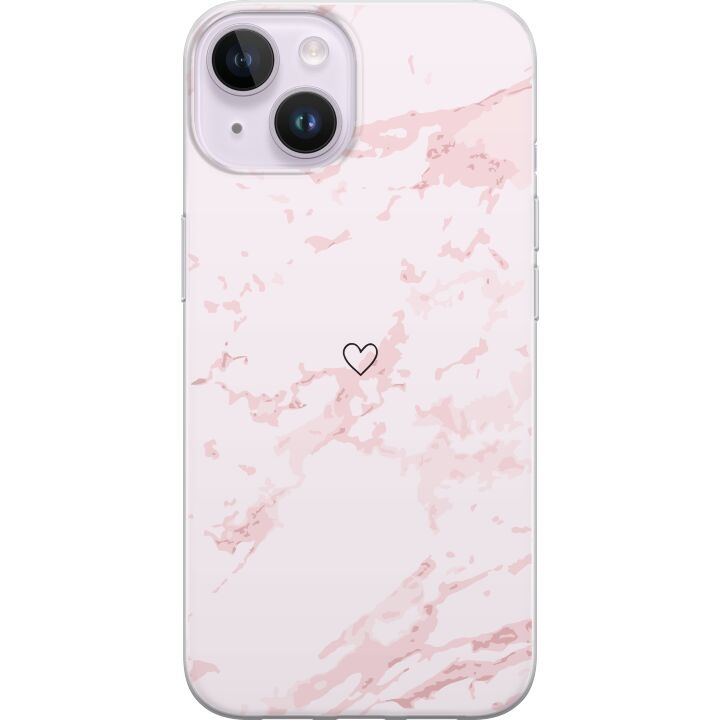 Mobiele hoes voor Apple iPhone 14 met Roze Hart ontwerp in de groep SMARTPHONE & TABLETS / Mobielbescherming / Apple / iPhone 14 bij TP E-commerce Nordic AB (A50644)