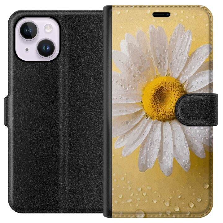 Portemonnee-hoesje voor Apple iPhone 14 Plus met Porseleinbloem ontwerp in de groep SMARTPHONE & TABLETS / Mobielbescherming / Apple / iPhone 14 bij TP E-commerce Nordic AB (A50702)