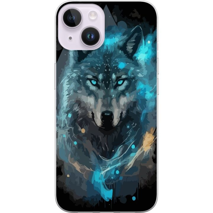 Mobiele hoes voor Apple iPhone 14 Plus met Wolf ontwerp in de groep SMARTPHONE & TABLETS / Mobielbescherming / Apple / iPhone 14 bij TP E-commerce Nordic AB (A50734)