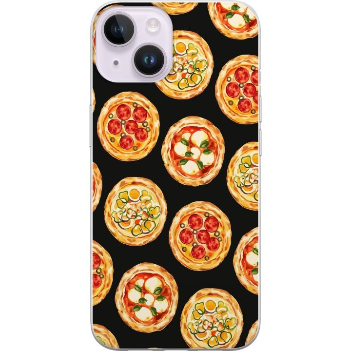 Mobiele hoes voor Apple iPhone 14 Plus met Pizza ontwerp in de groep SMARTPHONE & TABLETS / Mobielbescherming / Apple / iPhone 14 bij TP E-commerce Nordic AB (A50742)