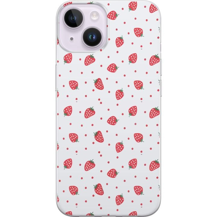 Mobiele hoes voor Apple iPhone 14 Plus met Aardbeien ontwerp in de groep SMARTPHONE & TABLETS / Mobielbescherming / Apple / iPhone 14 bij TP E-commerce Nordic AB (A50746)