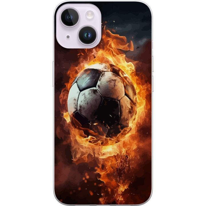 Mobiele hoes voor Apple iPhone 14 Plus met Voetbal ontwerp in de groep SMARTPHONE & TABLETS / Mobielbescherming / Apple / iPhone 14 bij TP E-commerce Nordic AB (A50750)