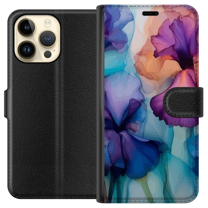 Portemonnee-hoesje voor Apple iPhone 14 Pro Max met Magische bloemen ontwerp in de groep SMARTPHONE & TABLETS / Mobielbescherming / Apple / iPhone 14 bij TP E-commerce Nordic AB (A50759)