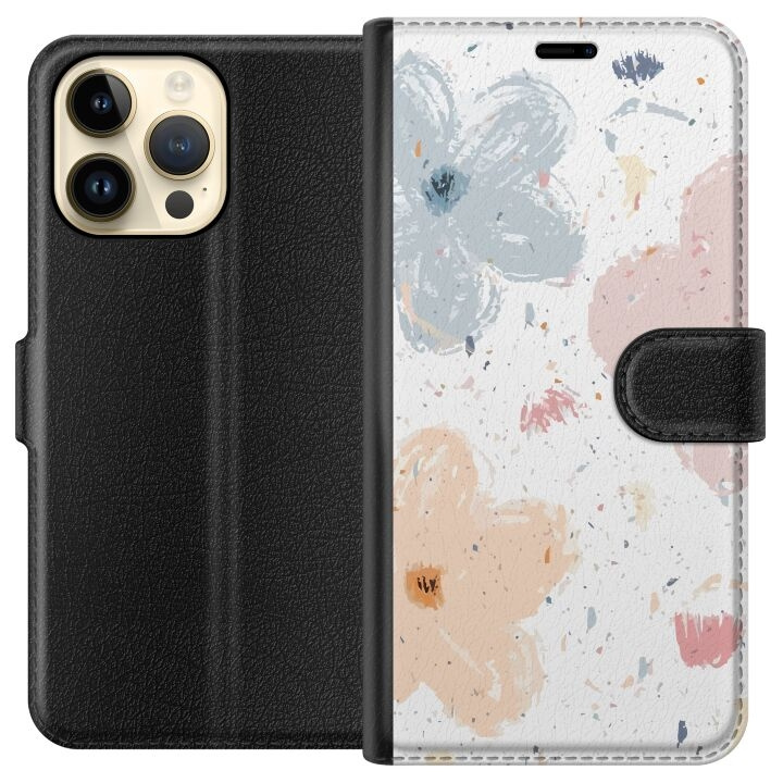 Portemonnee-hoesje voor Apple iPhone 14 Pro Max met Bloemen ontwerp in de groep SMARTPHONE & TABLETS / Mobielbescherming / Apple / iPhone 14 bij TP E-commerce Nordic AB (A50768)