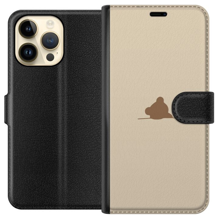 Portemonnee-hoesje voor Apple iPhone 14 Pro Max met Nalle ontwerp in de groep SMARTPHONE & TABLETS / Mobielbescherming / Apple / iPhone 14 bij TP E-commerce Nordic AB (A50776)