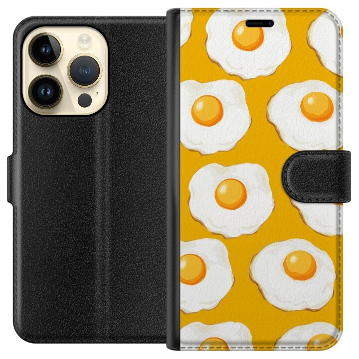 Portemonnee-hoesje voor Apple iPhone 15 Pro met Gebakken ei ontwerp in de groep SMARTPHONE & TABLETS / Mobielbescherming / Apple / iPhone 15 bij TP E-commerce Nordic AB (A50866)