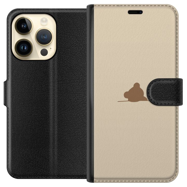 Portemonnee-hoesje voor Apple iPhone 15 Pro met Nalle ontwerp in de groep SMARTPHONE & TABLETS / Mobielbescherming / Apple / iPhone 15 bij TP E-commerce Nordic AB (A50884)