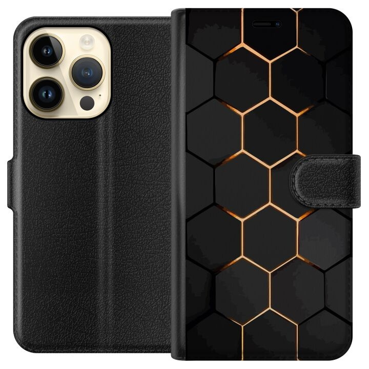 Portemonnee-hoesje voor Apple iPhone 15 Pro met Luxe Patroon ontwerp in de groep SMARTPHONE & TABLETS / Mobielbescherming / Apple / iPhone 15 bij TP E-commerce Nordic AB (A50889)