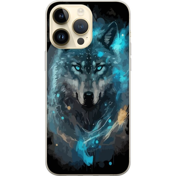 Mobiele hoes voor Apple iPhone 15 Pro Max met Wolf ontwerp in de groep SMARTPHONE & TABLETS / Mobielbescherming / Apple / iPhone 15 bij TP E-commerce Nordic AB (A51004)