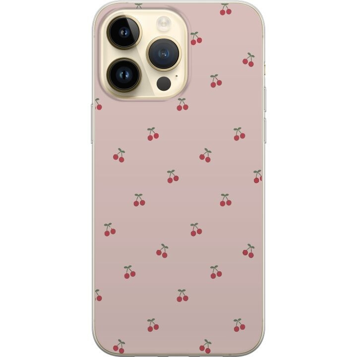 Mobiele hoes voor Apple iPhone 15 Pro Max met Kersen ontwerp in de groep SMARTPHONE & TABLETS / Mobielbescherming / Apple / iPhone 15 bij TP E-commerce Nordic AB (A51006)