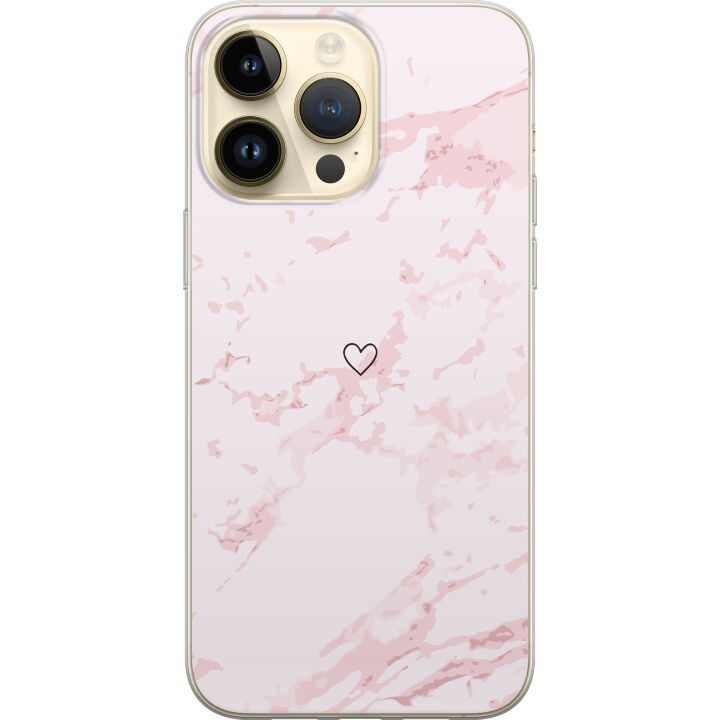 Mobiele hoes voor Apple iPhone 15 Pro Max met Roze Hart ontwerp in de groep SMARTPHONE & TABLETS / Mobielbescherming / Apple / iPhone 15 bij TP E-commerce Nordic AB (A51022)