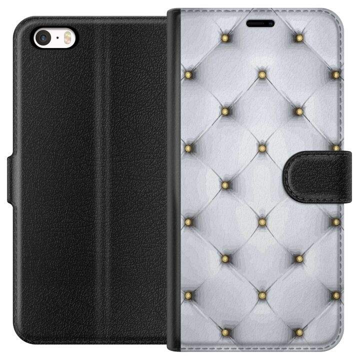 Portemonnee-hoesje voor Apple iPhone 5 met Luxe ontwerp in de groep SMARTPHONE & TABLETS / Mobielbescherming / Apple / iPhone 5/5S/SE bij TP E-commerce Nordic AB (A51094)