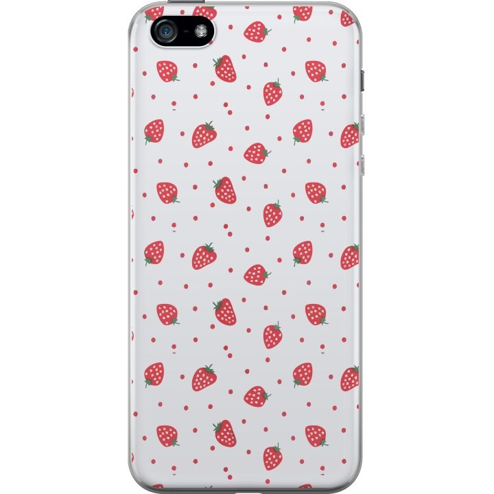 Mobiele hoes voor Apple iPhone 5 met Aardbeien ontwerp in de groep SMARTPHONE & TABLETS / Mobielbescherming / Apple / iPhone 5/5S/SE bij TP E-commerce Nordic AB (A51124)