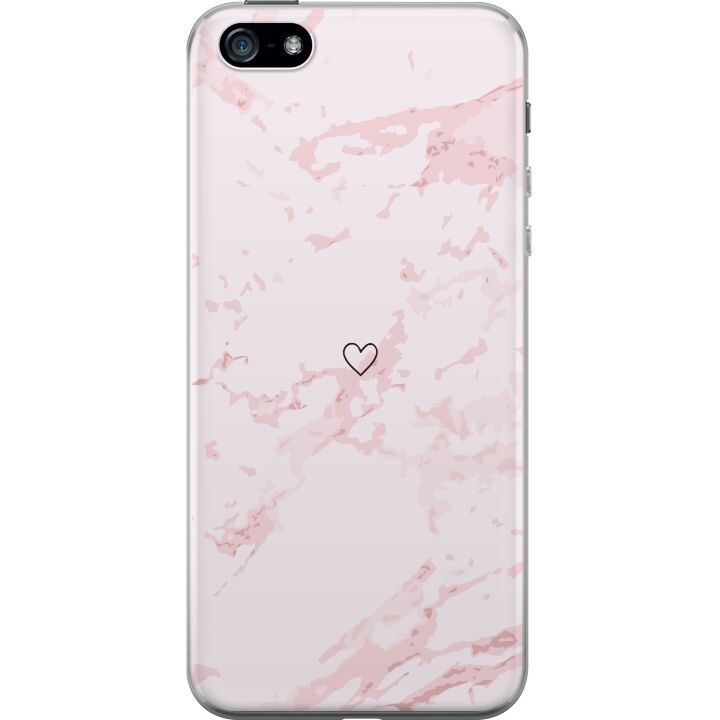 Mobiele hoes voor Apple iPhone 5 met Roze Hart ontwerp in de groep SMARTPHONE & TABLETS / Mobielbescherming / Apple / iPhone 5/5S/SE bij TP E-commerce Nordic AB (A51130)