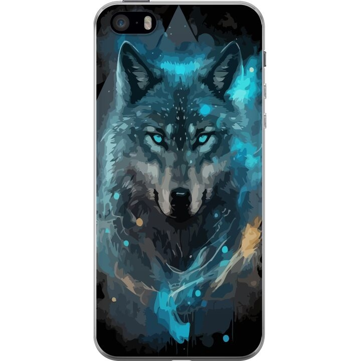 Mobiele hoes voor Apple iPhone 5s met Wolf ontwerp in de groep SMARTPHONE & TABLETS / Mobielbescherming / Apple / iPhone 5/5S/SE bij TP E-commerce Nordic AB (A51193)