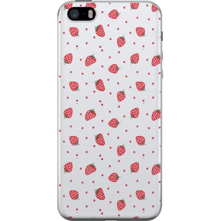 Mobiele hoes voor Apple iPhone 5s met Aardbeien ontwerp in de groep SMARTPHONE & TABLETS / Mobielbescherming / Apple / iPhone 5/5S/SE bij TP E-commerce Nordic AB (A51205)