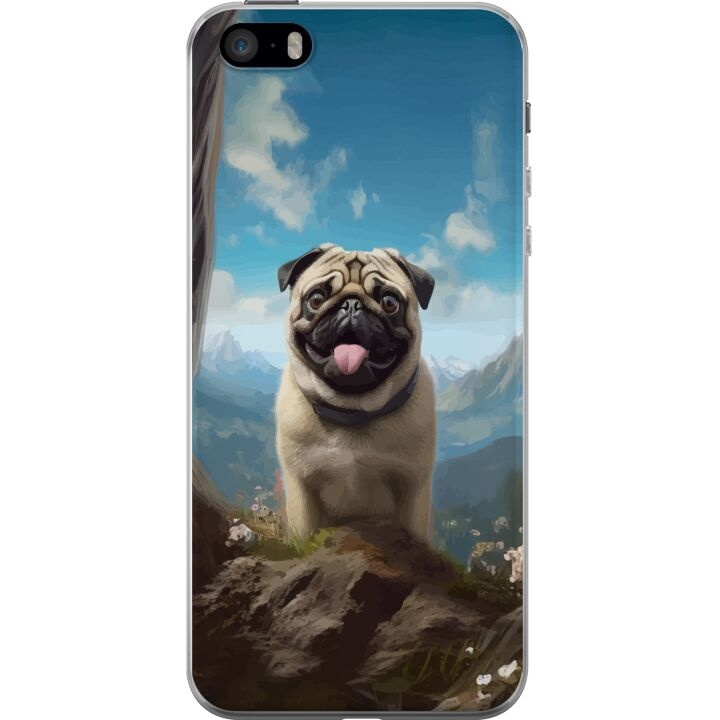 Mobiele hoes voor Apple iPhone 5s met Blije Hond ontwerp in de groep SMARTPHONE & TABLETS / Mobielbescherming / Apple / iPhone 5/5S/SE bij TP E-commerce Nordic AB (A51206)