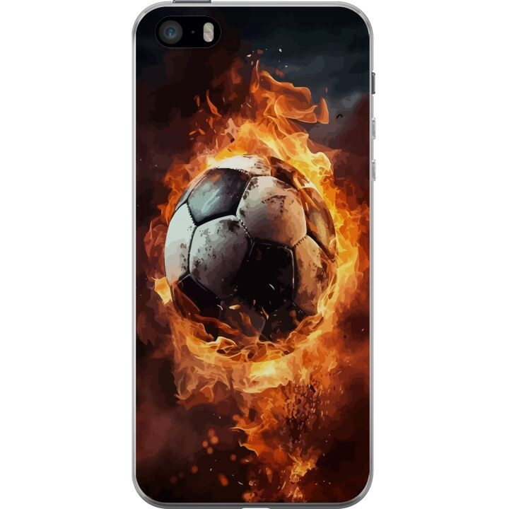 Mobiele hoes voor Apple iPhone 5s met Voetbal ontwerp in de groep SMARTPHONE & TABLETS / Mobielbescherming / Apple / iPhone 5/5S/SE bij TP E-commerce Nordic AB (A51209)