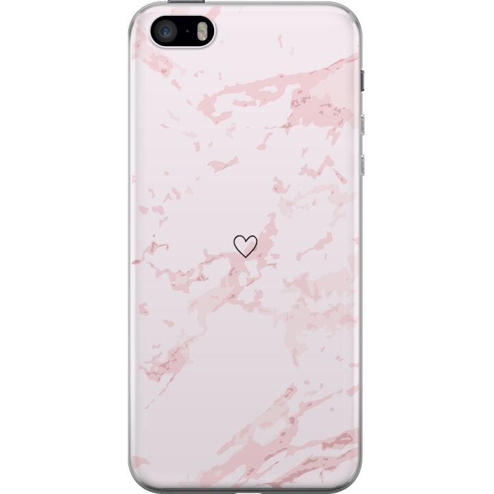 Mobiele hoes voor Apple iPhone 5s met Roze Hart ontwerp in de groep SMARTPHONE & TABLETS / Mobielbescherming / Apple / iPhone 5/5S/SE bij TP E-commerce Nordic AB (A51211)