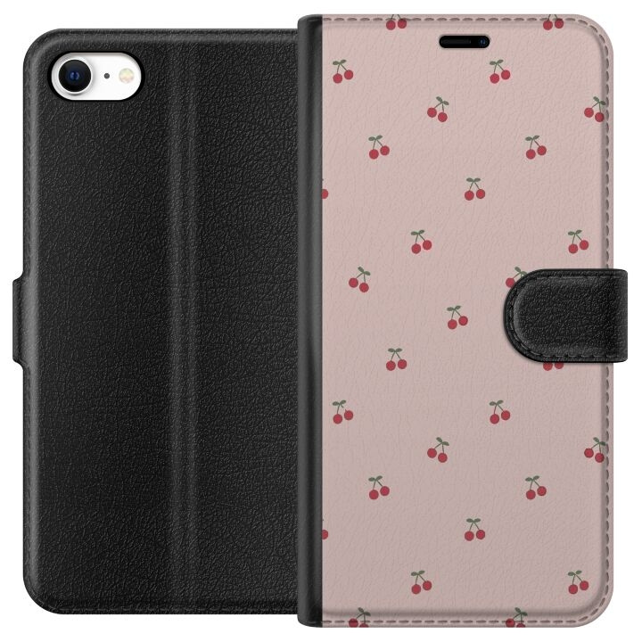 Portemonnee-hoesje voor Apple iPhone 6 met Kersen ontwerp in de groep SMARTPHONE & TABLETS / Mobielbescherming / Apple / iPhone 6/6S bij TP E-commerce Nordic AB (A51222)