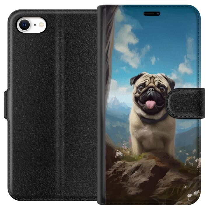 Portemonnee-hoesje voor Apple iPhone 6 met Blije Hond ontwerp in de groep SMARTPHONE & TABLETS / Mobielbescherming / Apple / iPhone 6/6S bij TP E-commerce Nordic AB (A51233)